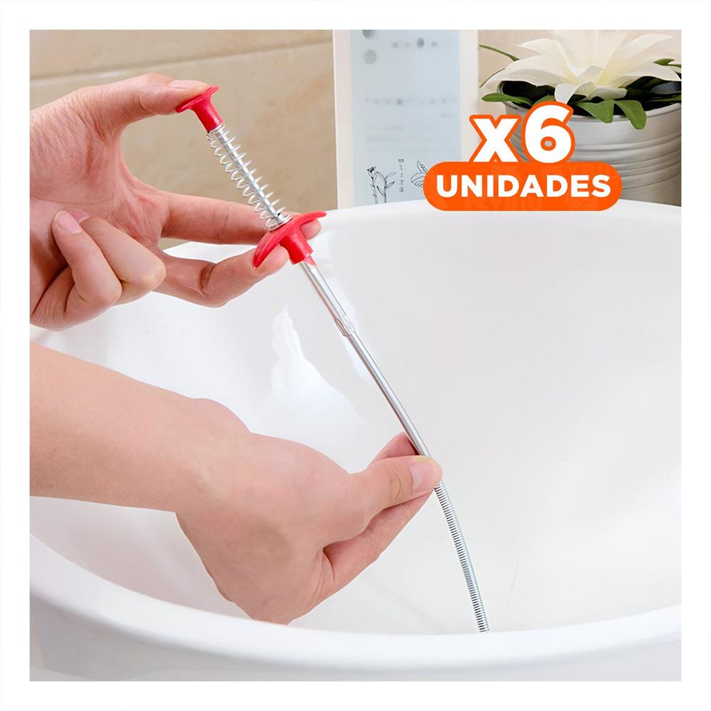 Pack6 Varilla Desatoradora Resistente para Uso Diario Negro Plus YPapel Regalo