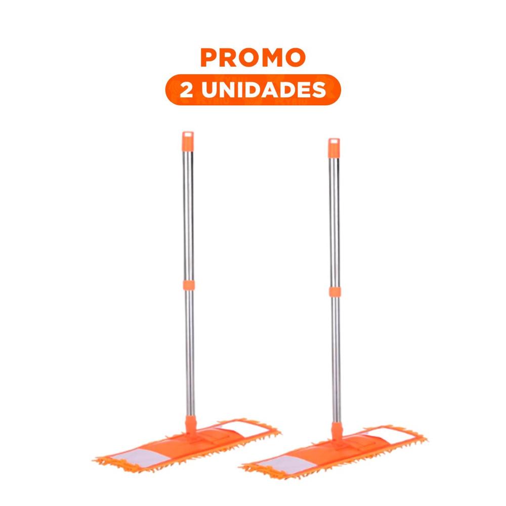 Pack2 Textil Rectangular de Microfibra Naranja Suave y Resistente para Pisos Y Regalo Sticker