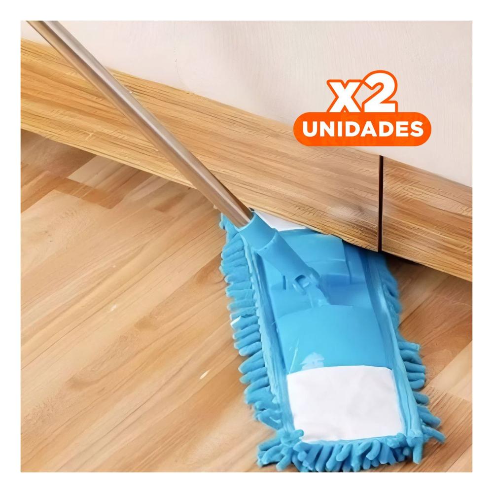 Pack2 Textil Rectangular de Microfibra Celeste para Limpieza del Hogar Diario
