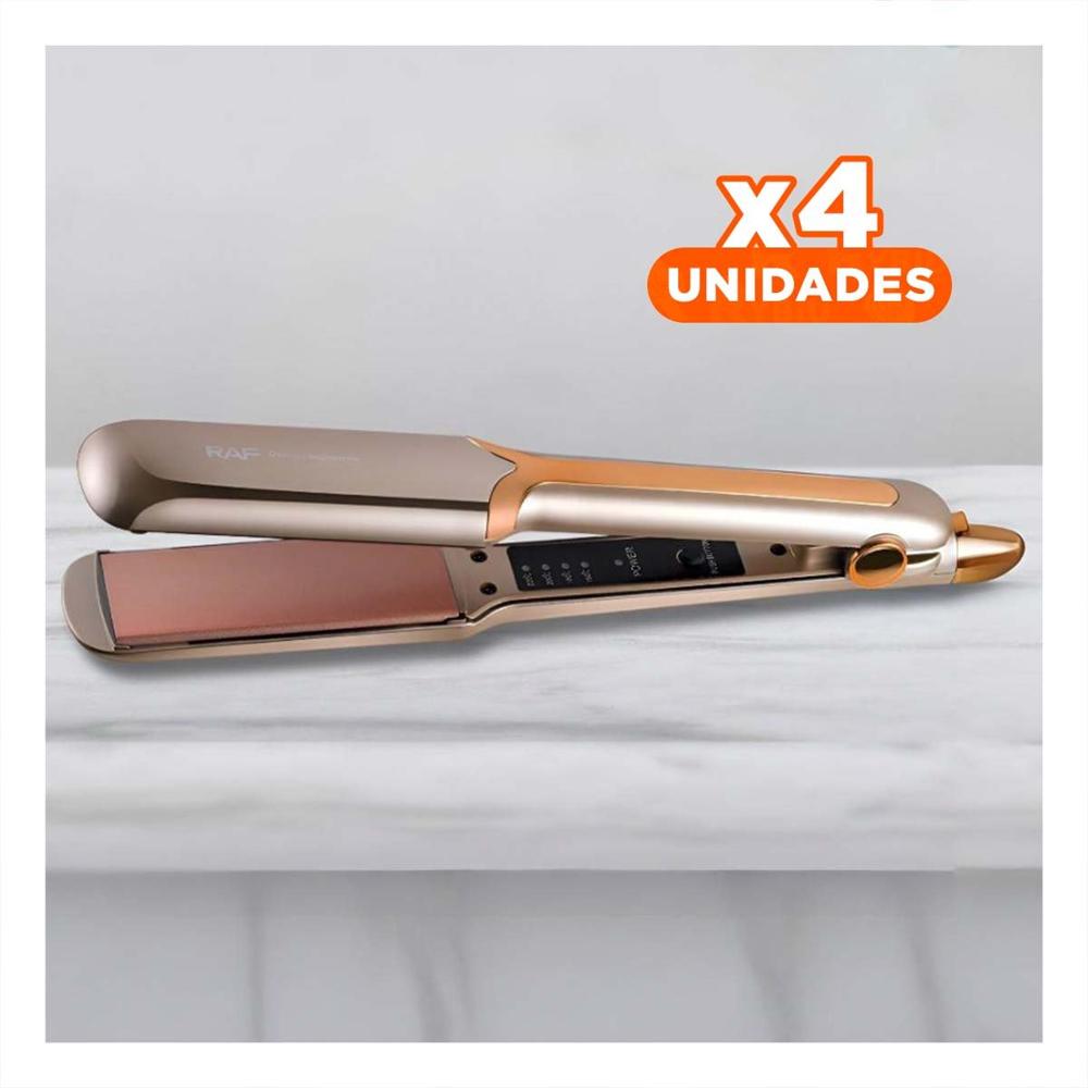 Pack4 Moldeador de Cabello Funcional para Belleza en Casa Dorado Y Papel Regalo