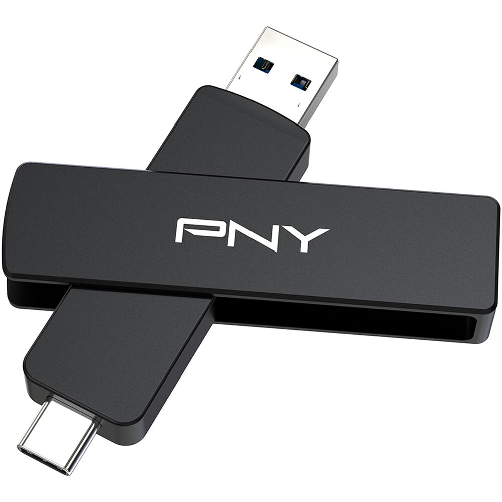 PNY Flash Drive 2TB DUO LINK V3 USB 3.2 Gen 2 con conectores USB C y USB A