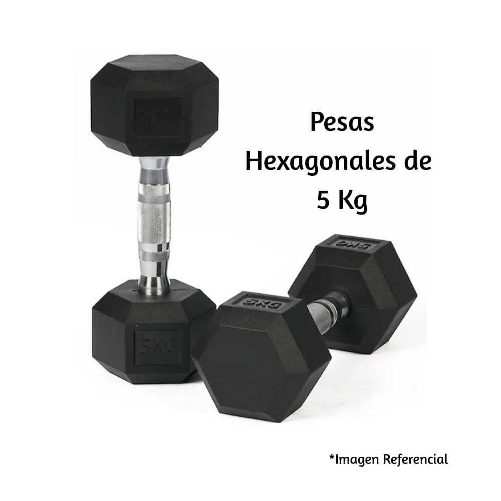 Pesas Hexagonales de 5 Kg