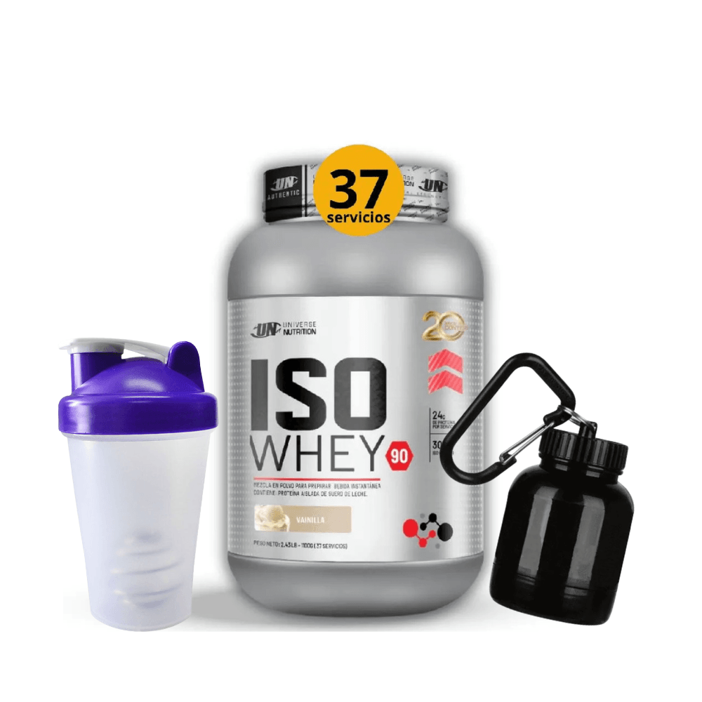 ISO WHEY 90 DE 1.1kg VAINILLA - PROTEINA ISOLATADA - REGALOS