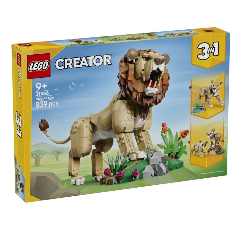 LEGO 31386 Fauna Salvaje León Majestuoso