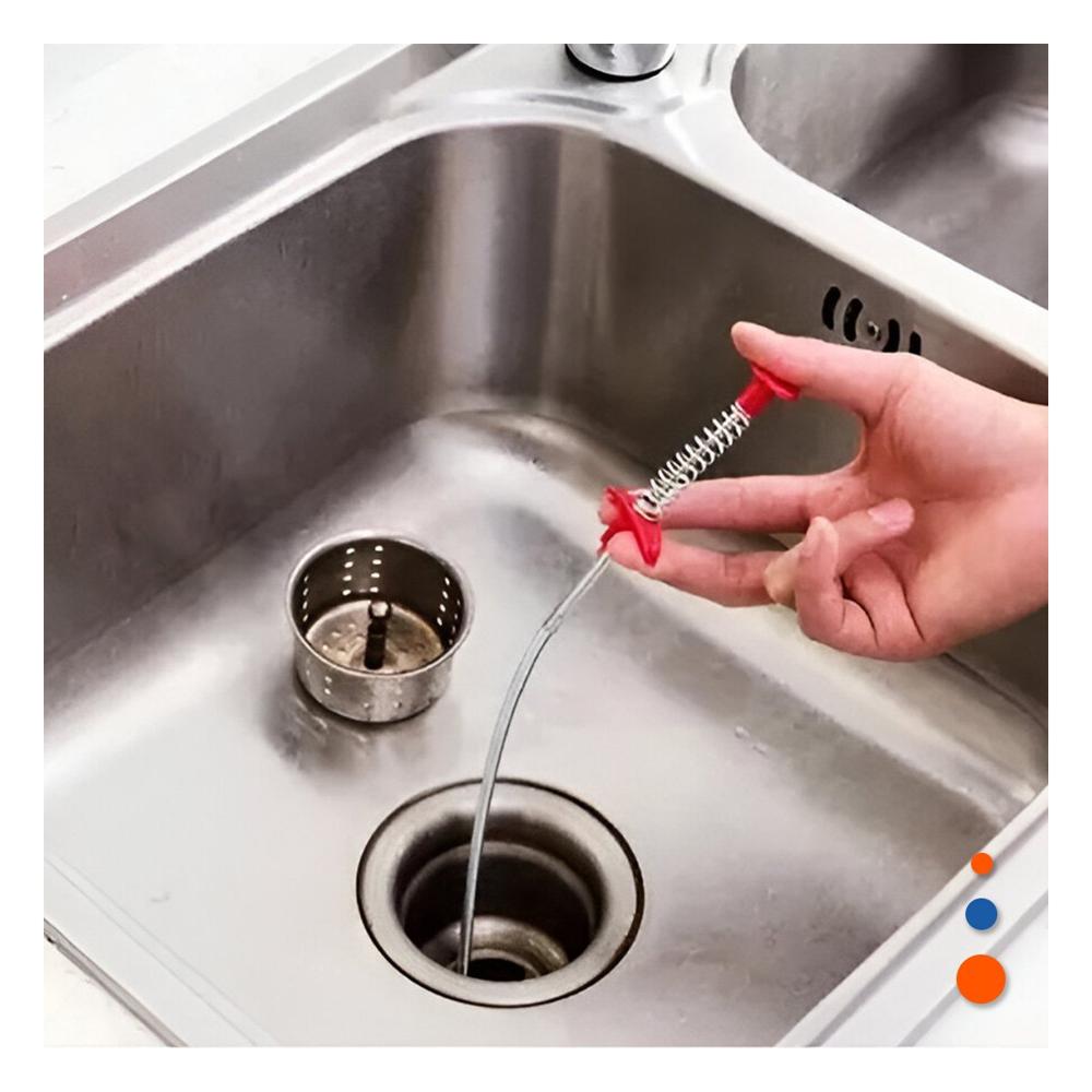 Gancho Desatorador Flexible para Limpieza Profunda de Drenajes Negro Pro Y Papel Regalo