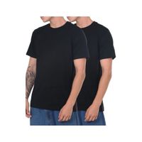 Pack Duo Negro Basico - Polo Negro manga corta