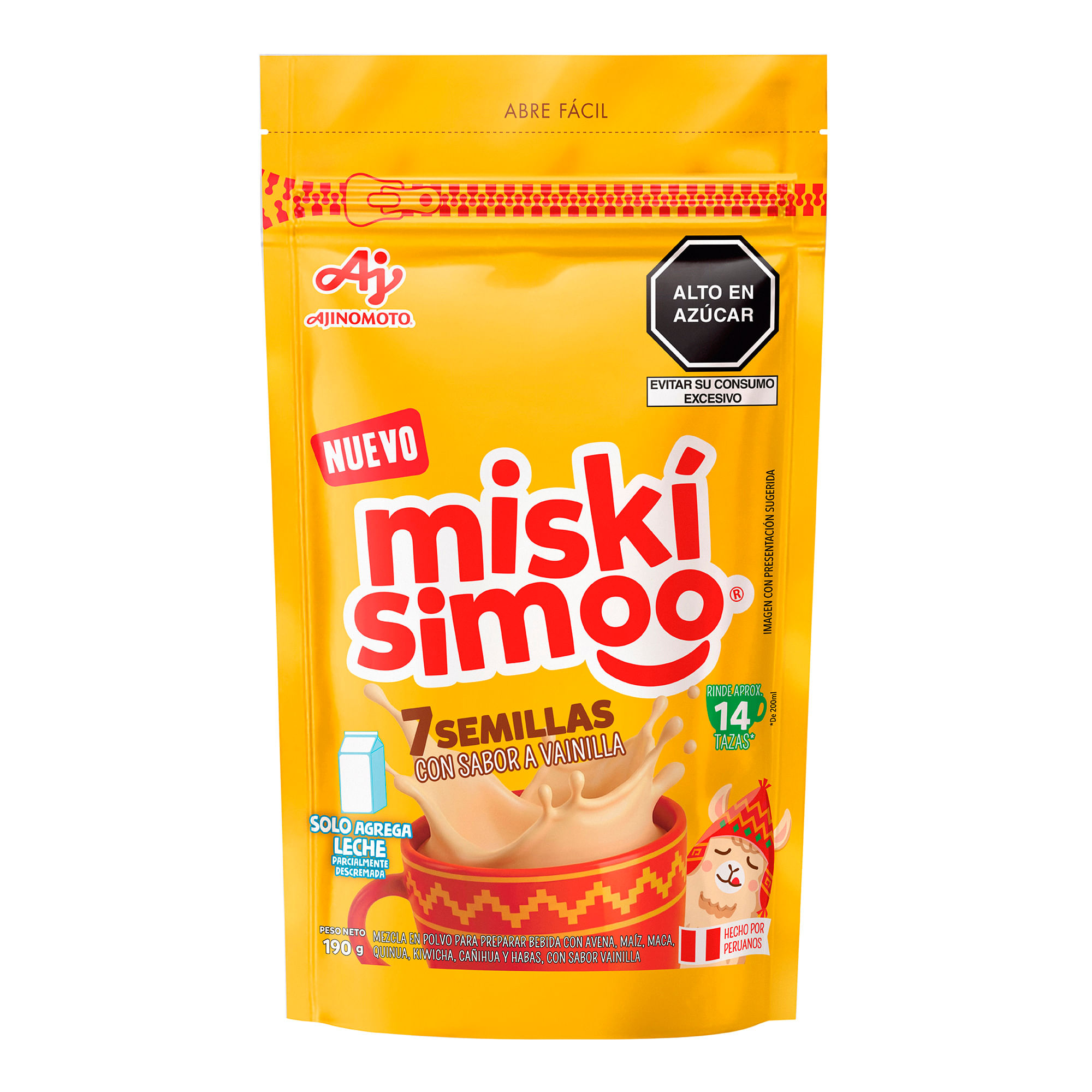 7 Semillas MISKÍSIMOO Sabor Vainilla Doypack 190g