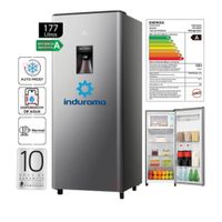 REFRIGERADORA INDURAMA TOP FREEZER RI-289D CROMA.