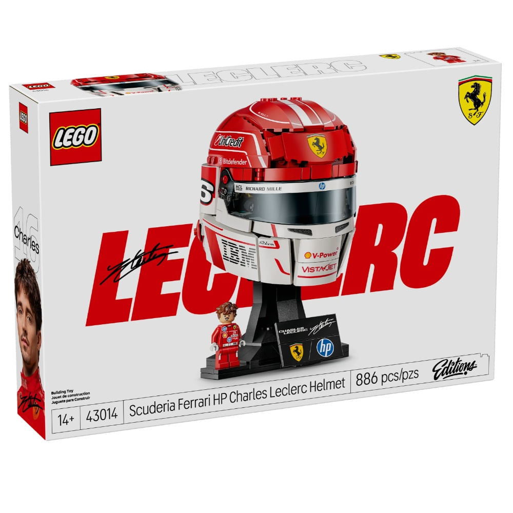 LEGO 43014 Scuderia Ferrari HP Casco de Charles Leclerc