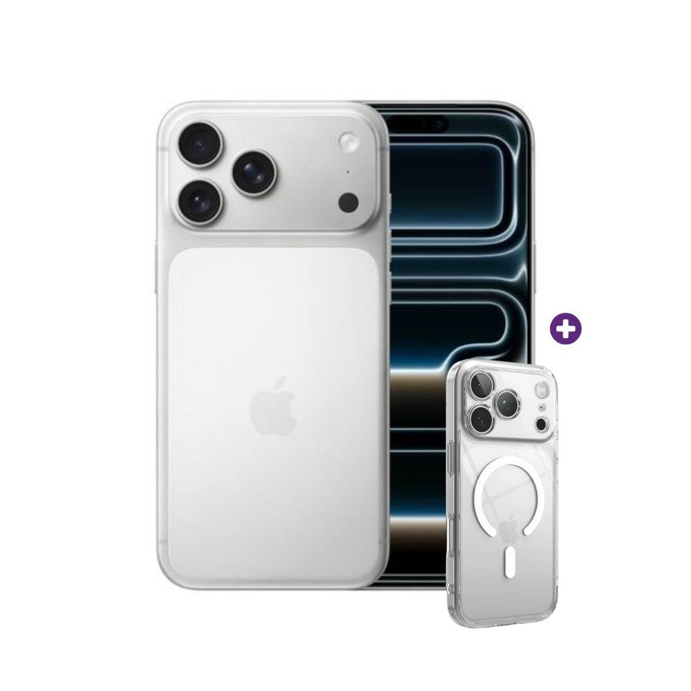 iPhone 17 Pro Max 256GB Esim Silver con Case