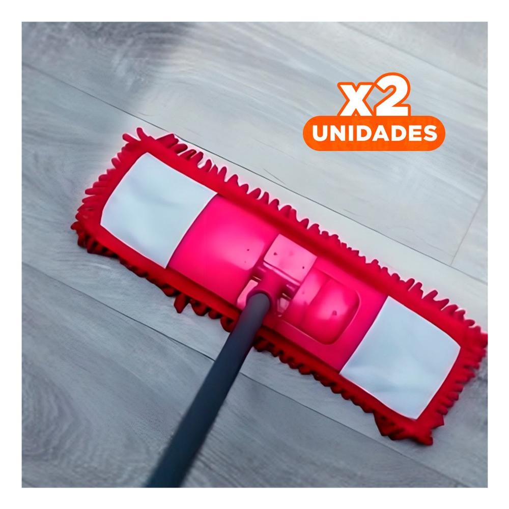 Pack2 Textil Rectangular de Microfibra Fucsia para Limpieza del Hogar Diario