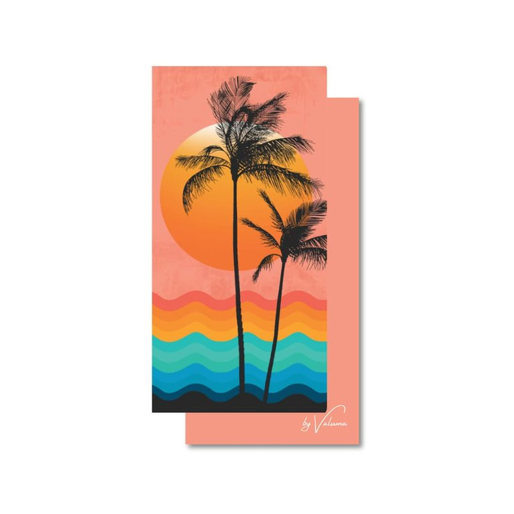 Toalla Playera de Microfibra Sunset Valuma Multicolor