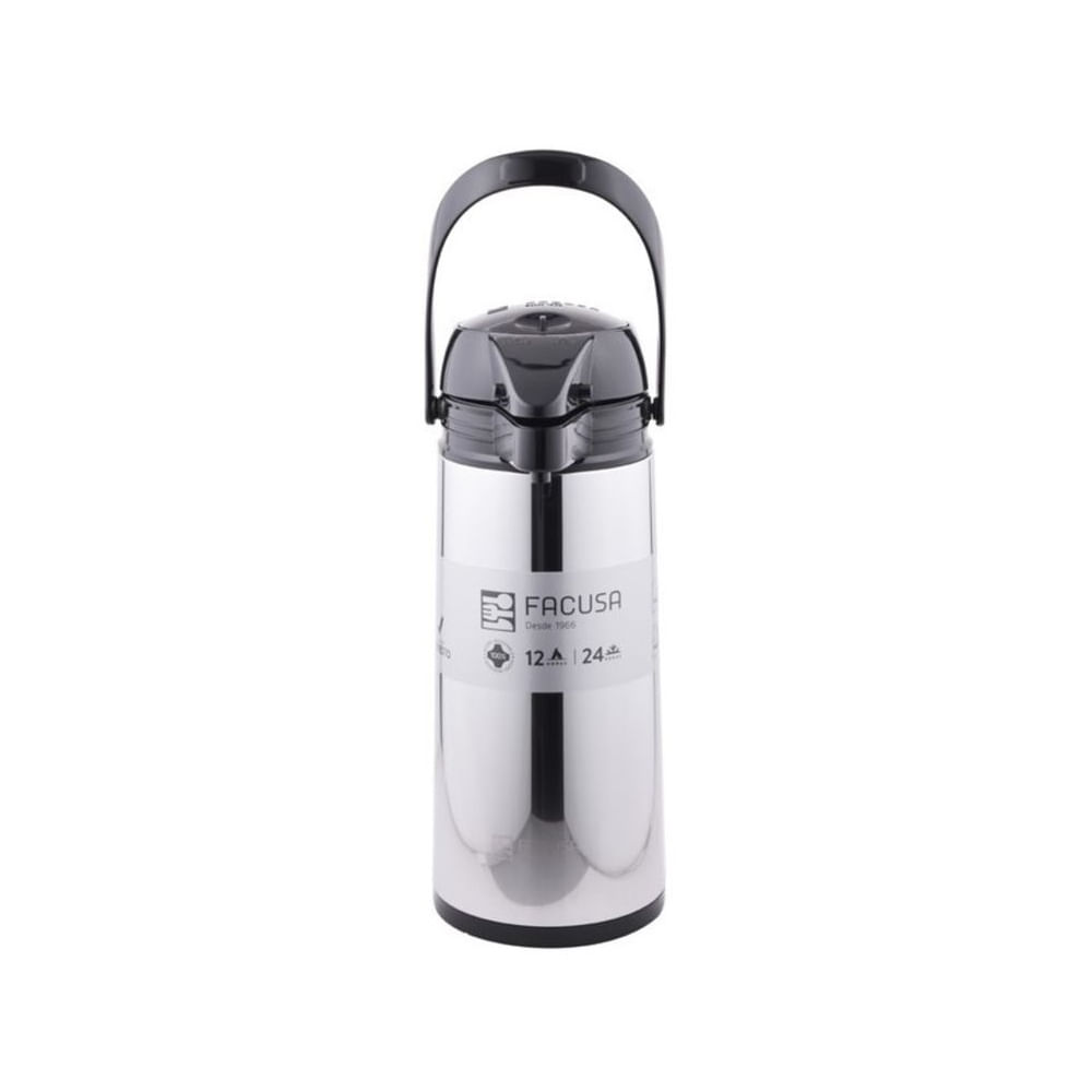 Termo Sifón 1.90Lt Brillante Facusa Acero