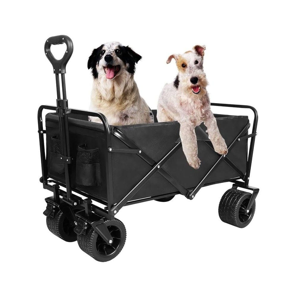 Carrito de Carga Plegable Todo Terreno Multiusos Con Asa