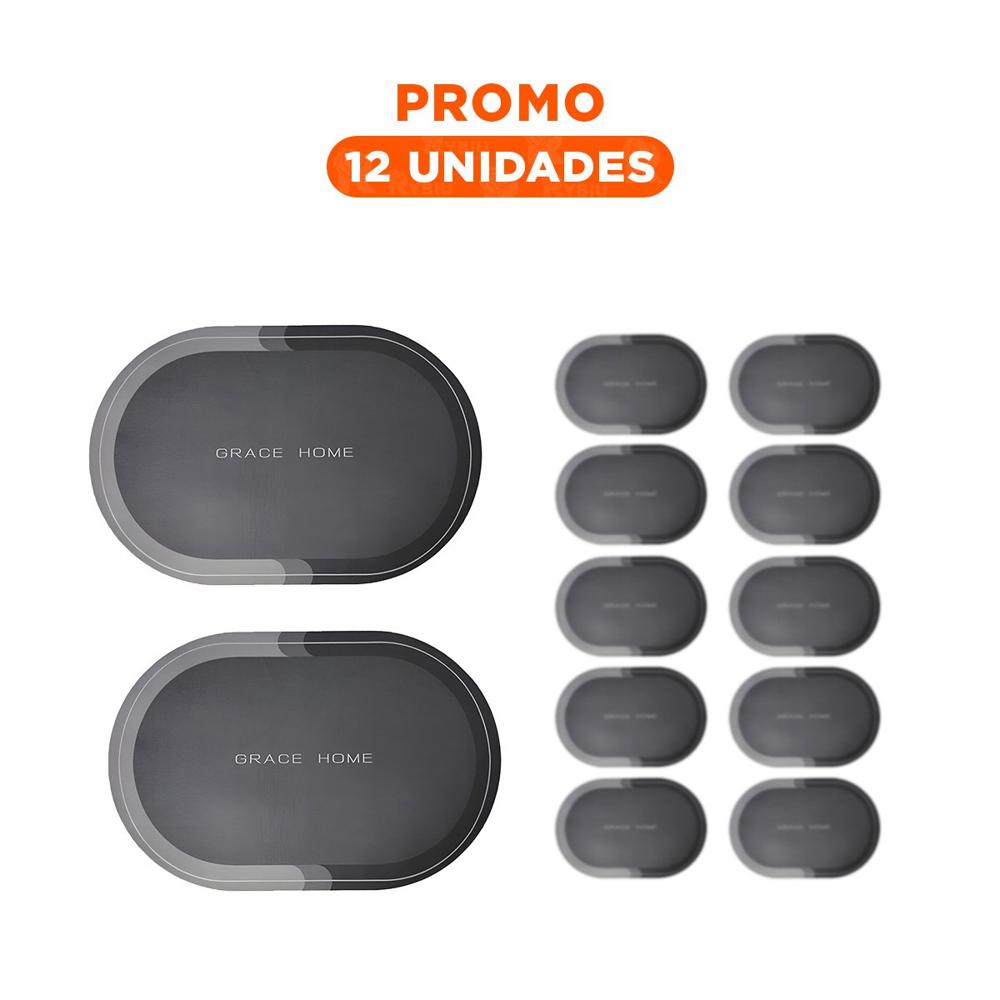 Pack12 Bol Ovalado Plomo Para Decoracion De Hogar Casa Y Uso Diario