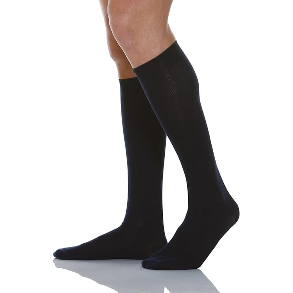 Media de Compresión Graduada Relaxsan Cotton 920 Rodilla 22- 27 mmHg - Azul - Talla M