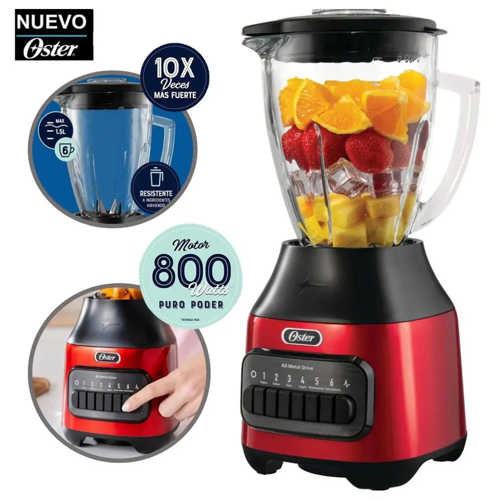 Licuadora 1.5L de 6 Velocidadades Oster BLSTPEG-CPB