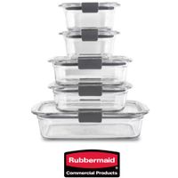 Set de 5 Tapers herméticos de Vidrio Rubbermaid 2118303 made In USA