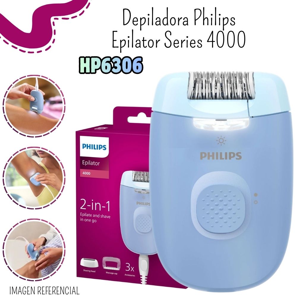 DEPILADORA EPILATOR PHILIPS BRE247 00 SERIES 4000