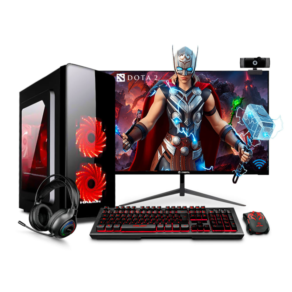 COMPUTADORA PC GAMER RED RYZEN 5 3400G 8GB 256GB 22 MI PC LISTA MIPCLISTA - PCGAMER