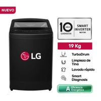 Lavadora LG TurboDrum 19KG  WT19OBVTB Negro