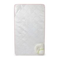 Colchón para cuna bebe detalles Rosado con Almohada   Pelotitas