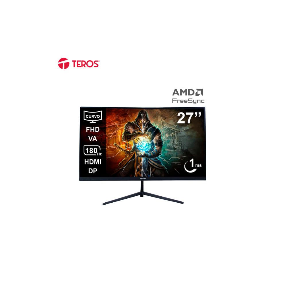 MONITOR CURVO GAMING TEROS TE-2787G 27 FHD VA 180HZ 1MS HDMI DP