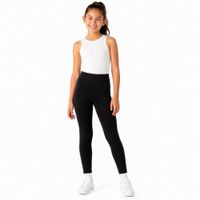 Pantalón Leggings Calentador Térmico Panty Leggins para Niña Talla XL Negro
