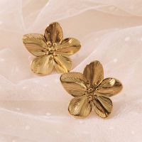 Aretes de Acero Inoxidable Flora