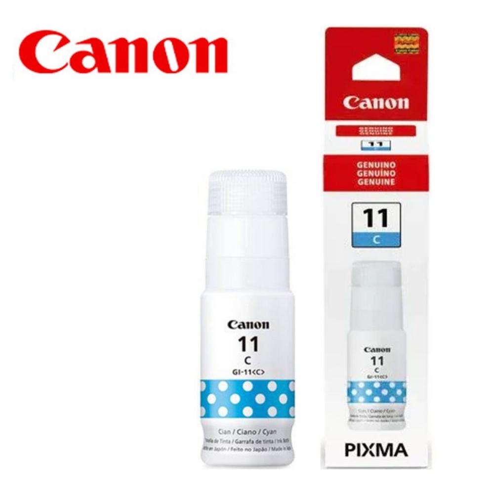 Botella de Tinta Canon GI-11C Cyan 70ml para PIXMA G2160/G3160