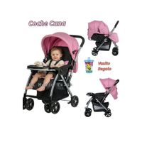 Coche para Bebe con  Mango Reversible Rosa