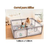 Corral para niños Corralito Infantil Gris