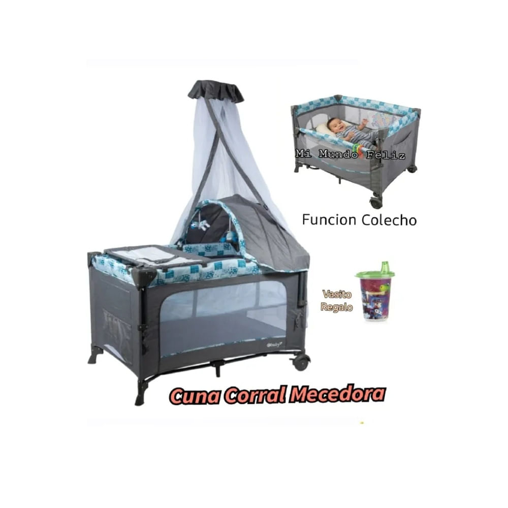 Cuna para Bebe Funcion Colecho AZUL ...