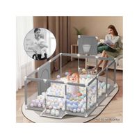 Corral para Bebe Niños Portati Arco BAsket Gris