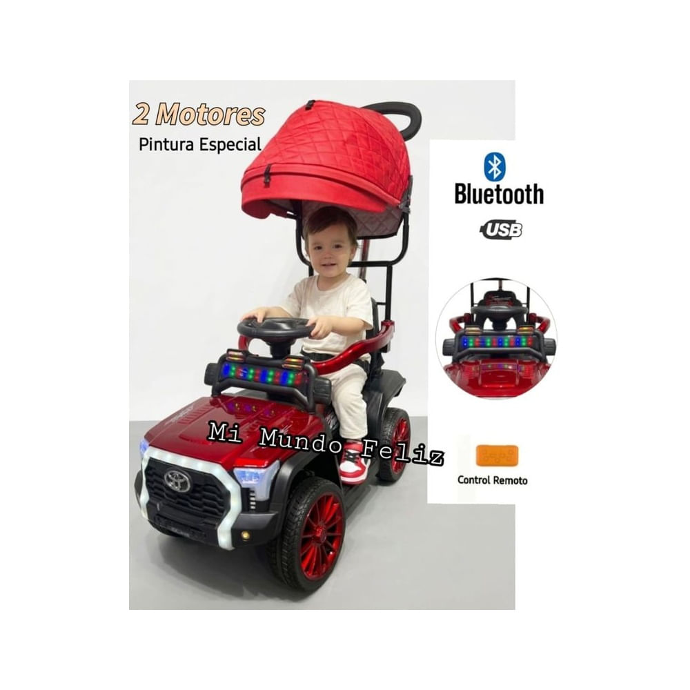 Carrito para Niños Musical con Guiador Toyotin Control Rojo Rojo