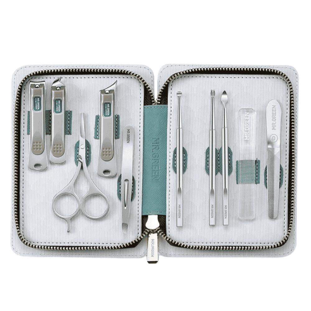 Set Manicura Cortauñas MR GREEN Cuidado Personal Set 10 pcs