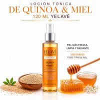 LOCIÓN TÓNICA DE QUINOA Y MIEL 120ML YELAVÉ