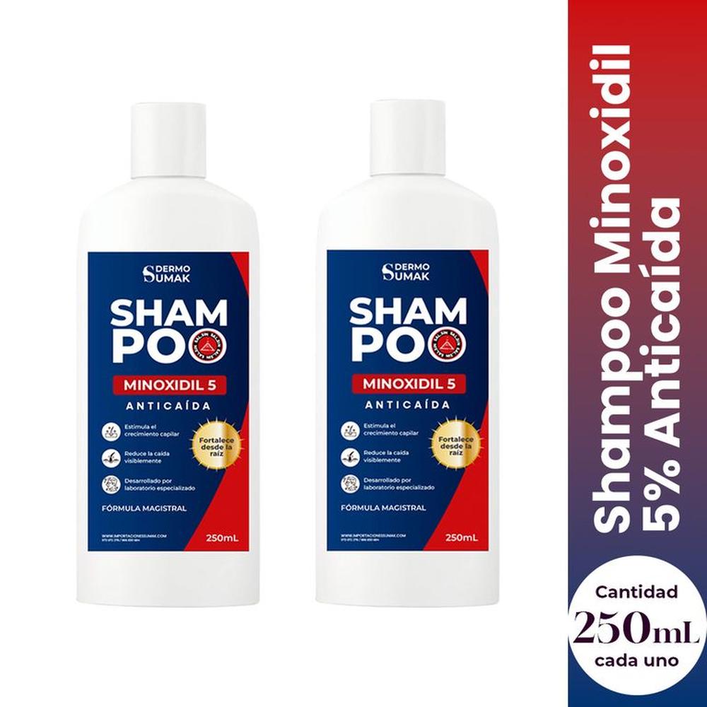 MINOXIDIL 5 POR CIENTO SHAMPOO 250ML - DERMO SUMAK 2 UND