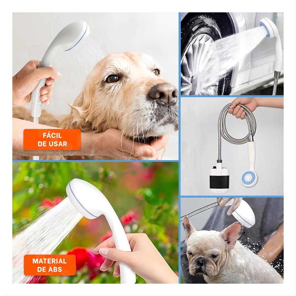 Aspersor portatil blanco para hogar moderno resistente practico y comodo en casa Y Ligas Regalo