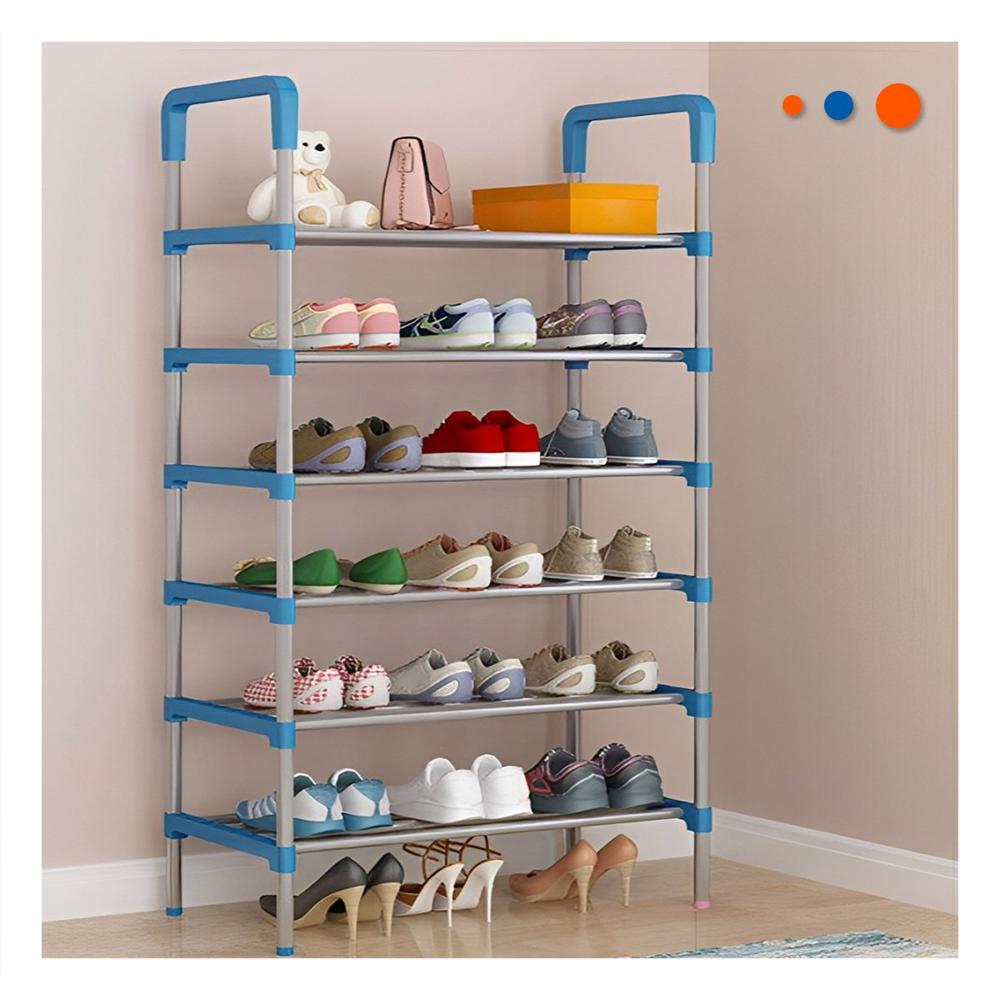 Zapatero Vertical 6 Niveles Diseno Funcional para Casa Orden Celeste Y Papel Regalo