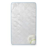 Colchón para cuna bebe detalles Celeste con Almohada . Pelotitas
