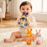 Tomatodo Infantil Antiderrame con Asas y Sorbete - Niña