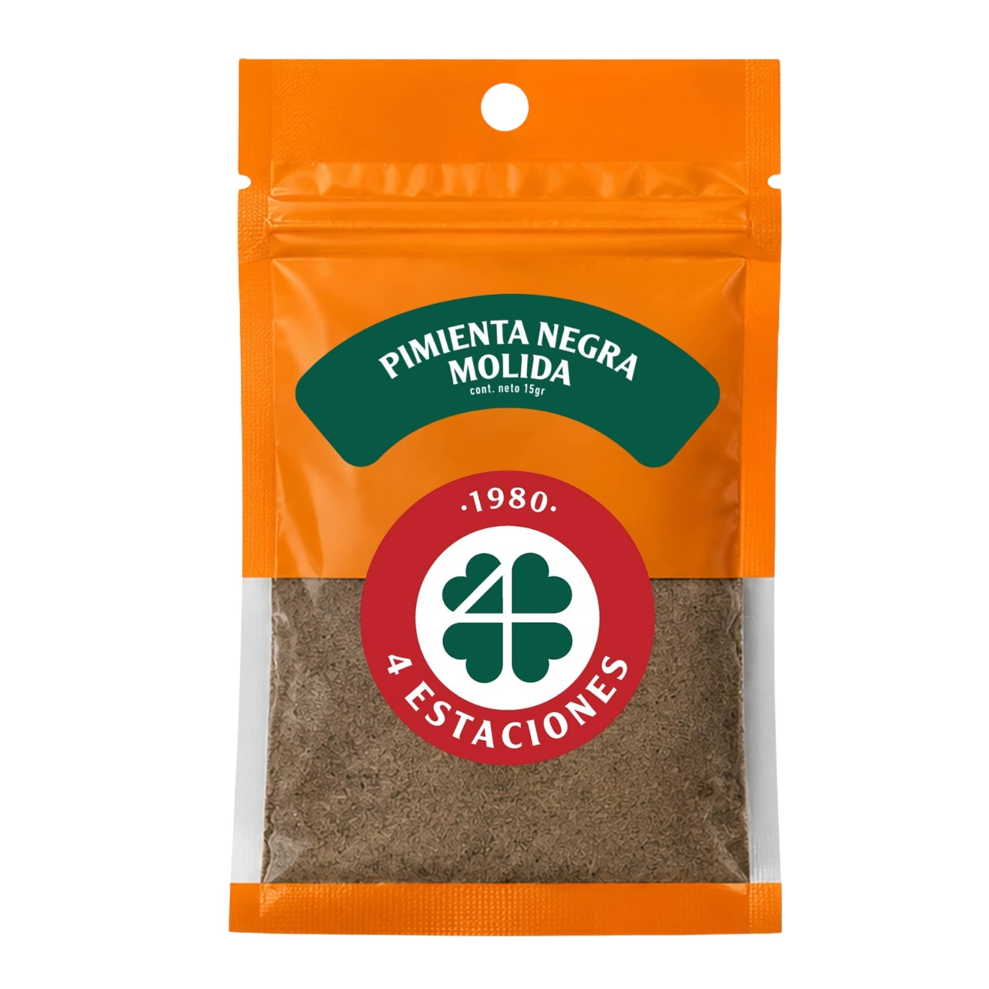 Pimienta Negra Molida 4 ESTACIONES Sobre 15g