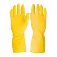 Guante de latex para limpieza uso doméstico amarillo talla grande GU-343