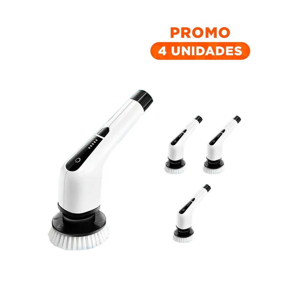 Pack4 Herramienta de Limpieza Electrico Blanco 7 en 1 para Hogar Facil Uso