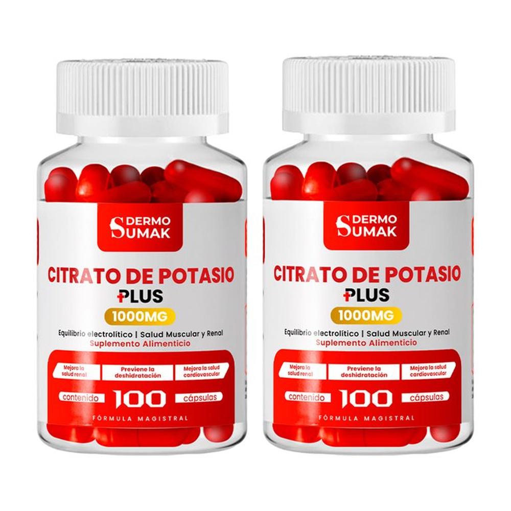 Citrato De Potasio 100 Capsulas Dermo Sumak 2 Und