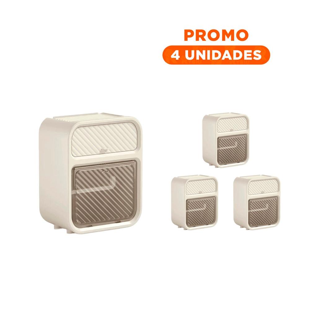 Pack4 Estuche Malla Lavadora Ropa Diseno Rectangular 40x30cm Rosado Firme