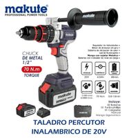 TALADRO PERCUTOR INALAMBRICO DE 20V  4.0 AH