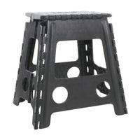 Banco plegable 39cm alto Negro Orange