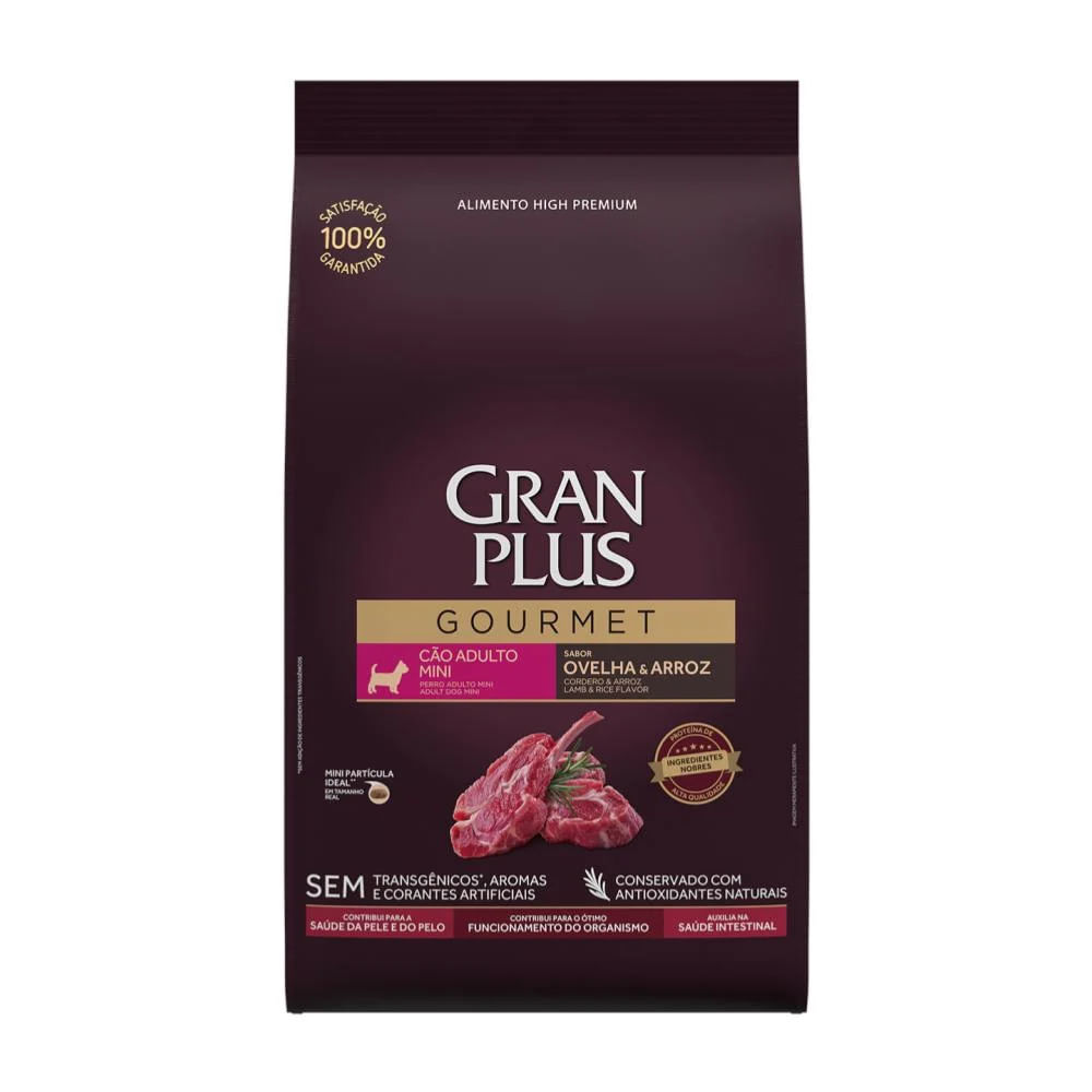 GRAN PLUS GOURMET ADULTO MINI - CORDERO Y ARROZ - 10.1kg